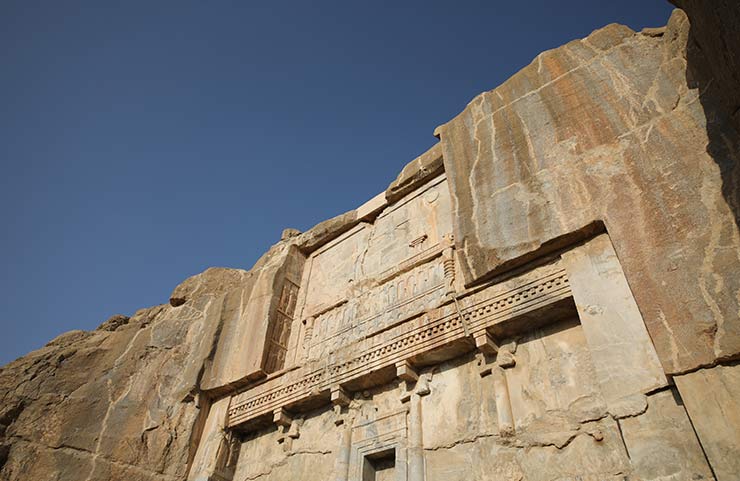 دیوارهای سنگی تخت جمشید شیراز