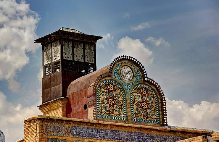  ساعت تاریخی مسجد مشیر شیراز