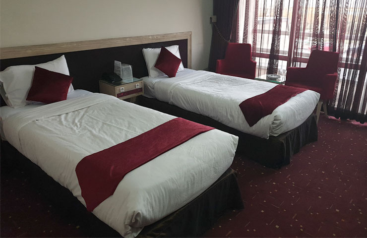 اتاق دو تخته توئین هتل امیرکبیر اراک