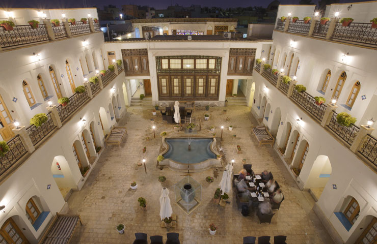هتل عتیق اصفهان از نمای بالا