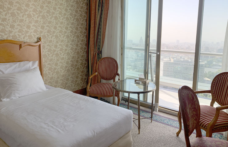 ویو اتاق دو تخته توئین هتل استقلال تهران 